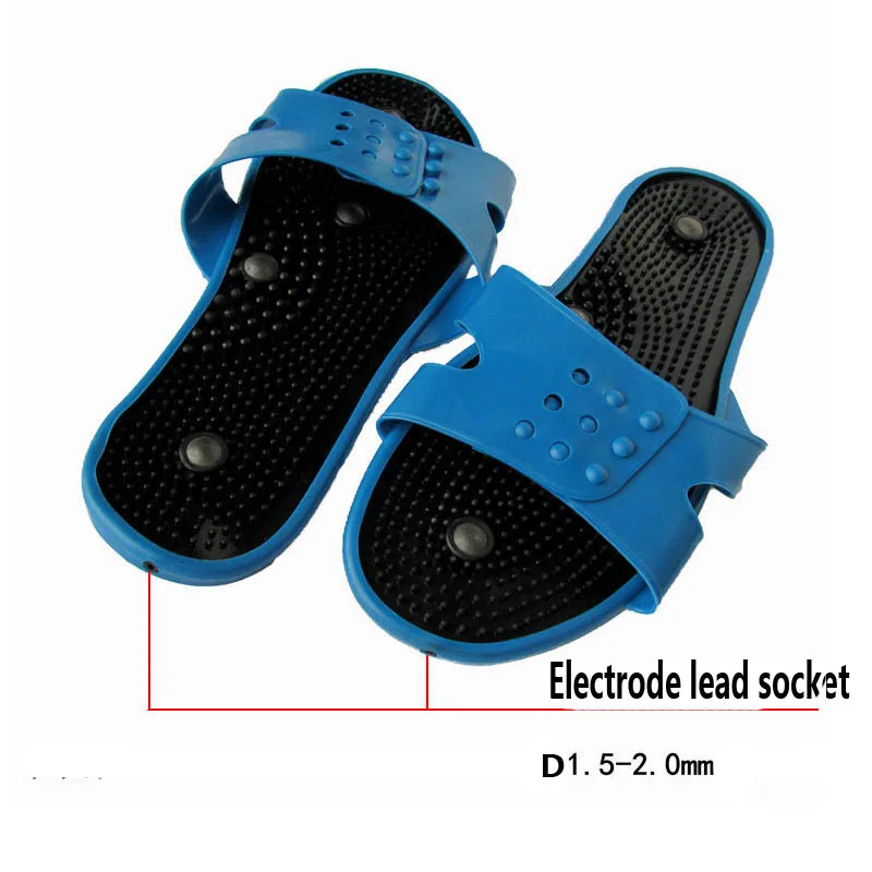 

Health Care Foot Massager Slipper Electrode Physiotherapy Slippers Acupuncture Digital Tool Muscle Stimulator Slipper Women Men