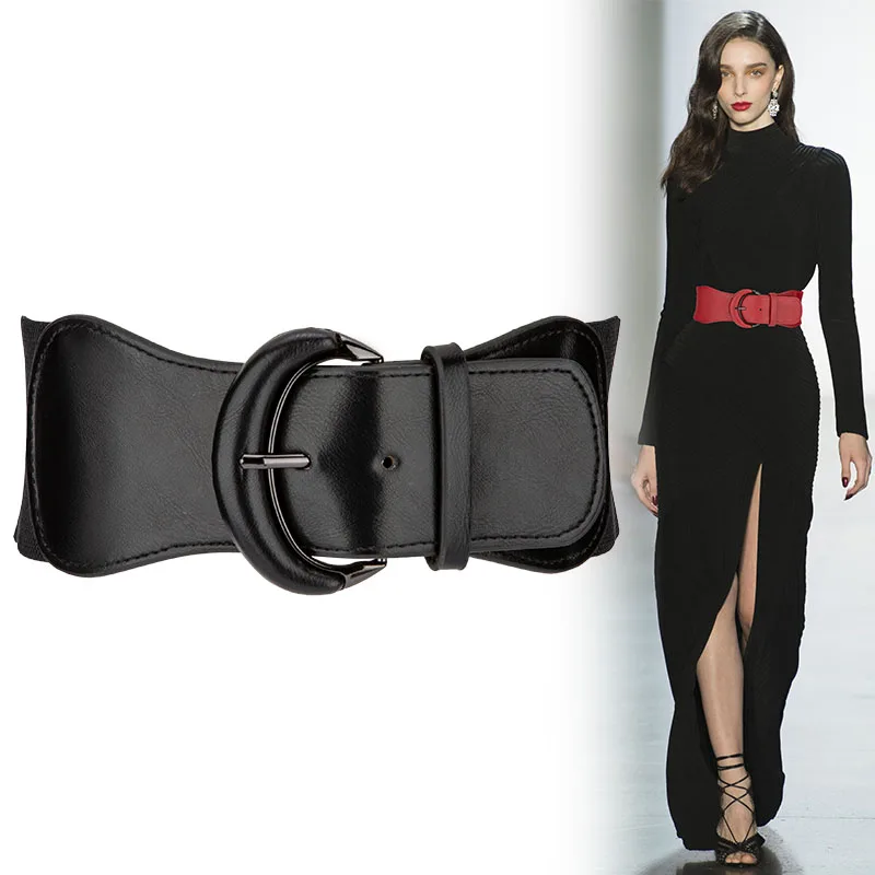 2025 New Women's Wide Waist Belt Elastic Stretchy Waist Cinch Belts with Buckle for Dress Cinturones Para Mujer Ceinture Femme