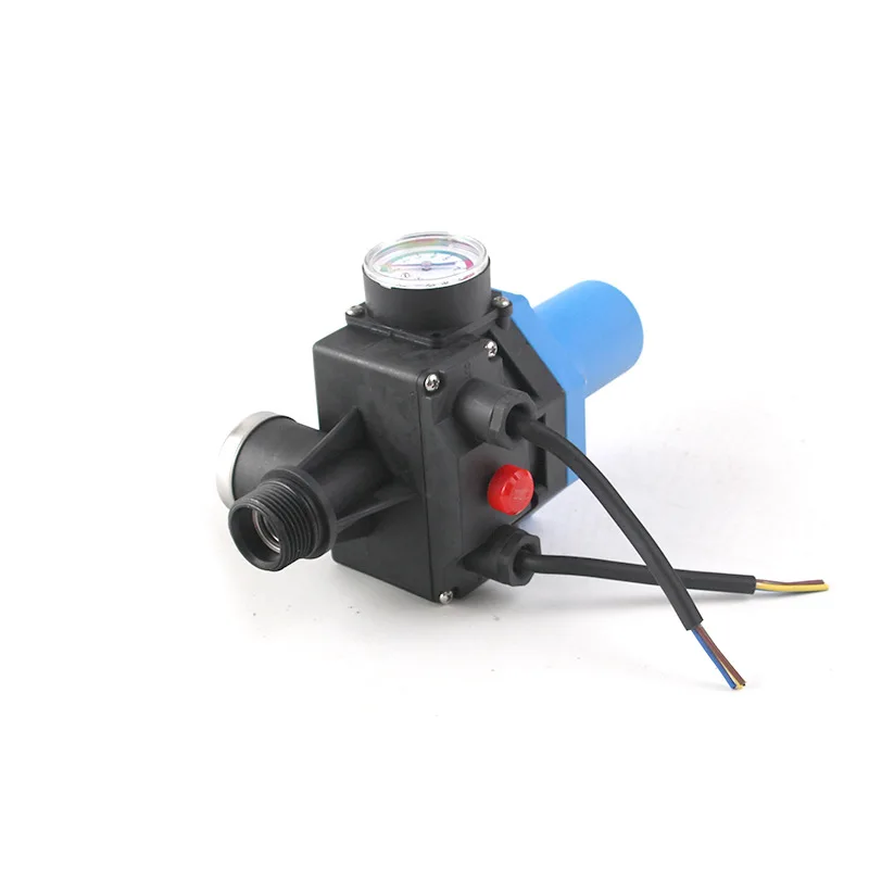 Waterproof Pressure Switch Adjustable Water Pump Automatic Pressure Control Electronic Switch With Pressure Gauge Max.10 Bar