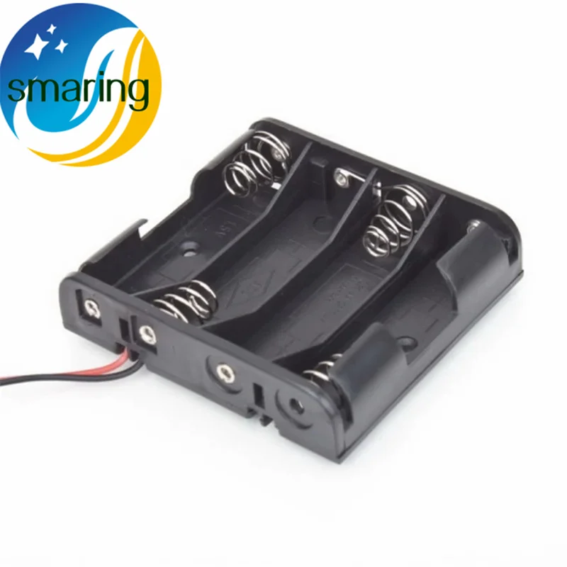 4 AA Battery Case Standard Slot Holder Case Battery Box for 4 Packs AA 2A Batteries Stack 6V diy rc toy robot