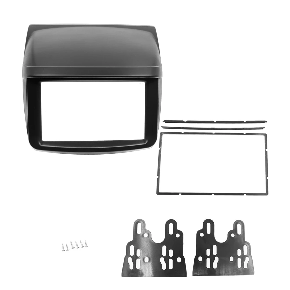 2Din Car Radio Stereo Fascia For Mitsubishi Pajero Sport Triton L200 Stereo Frame Panel Plate Mounting Dash Installation Bezel