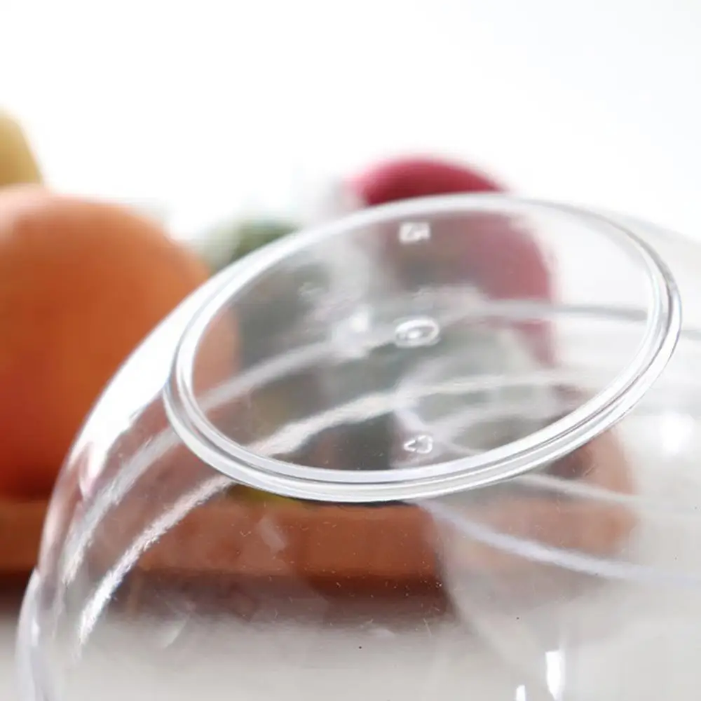 Food Grade PC Transparent Round Vegetables Fruit Dessert Salad Bowl Tableware