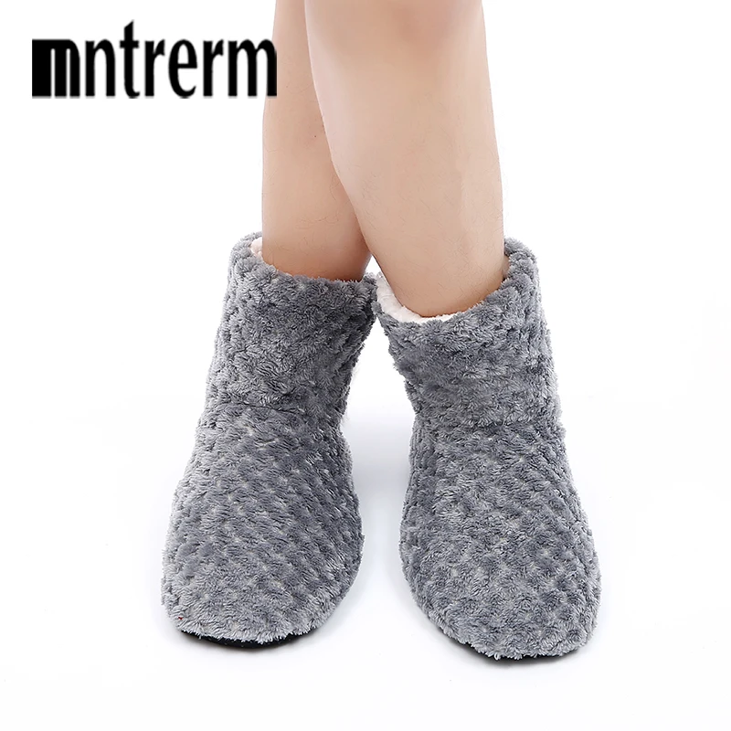 Mntrerm 2024 Winter Women Slippers Indoor Floor Shoes men New Warm Home Slippers Cotton Slippers For men Large size Shoes