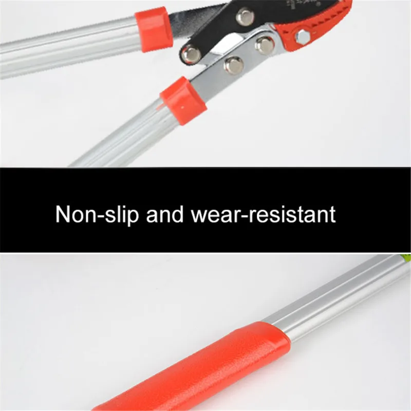 การตัดแต่งกิ่งเครื่องมือ Telescopic กรรไกรต้นไม้ Ratchet Lopper Pruner ขยายสวนเครื่องตัดสาขาเฉือนสวนสวน