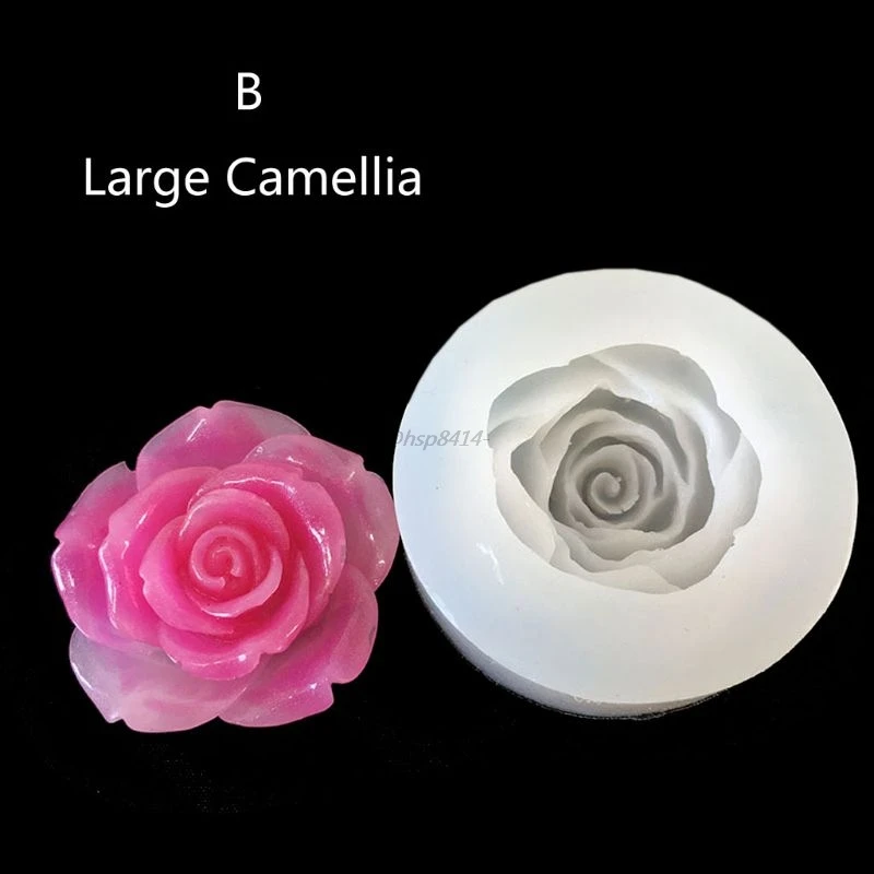 DIY Flower Silicone Molds Epoxy Resin Camellia Peony Daisy Lotus Flower Jewlery Making Tools