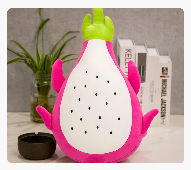 creative pitaya fruit plush toy soft throw pillow kids toy sofa cushion pillow Christmas gift h0570