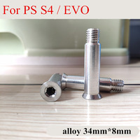 skating bolts for powerslide s4 / evo aluminium alloy 34mm length 8mm diameter quincunx slalom skates axle 8 pcs/lot