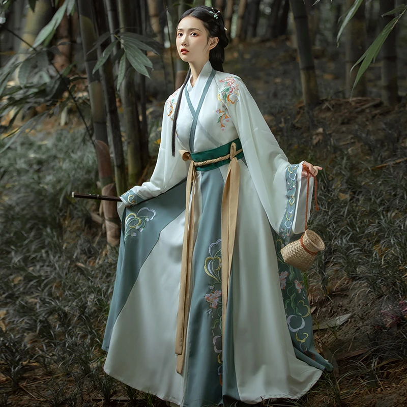 New Arreival Hanfu Woman Traditional Han Dynasty Cosplay Costume Chinese Folk Dance Wear Lady Oriental Fairy Dress Tang Outfit