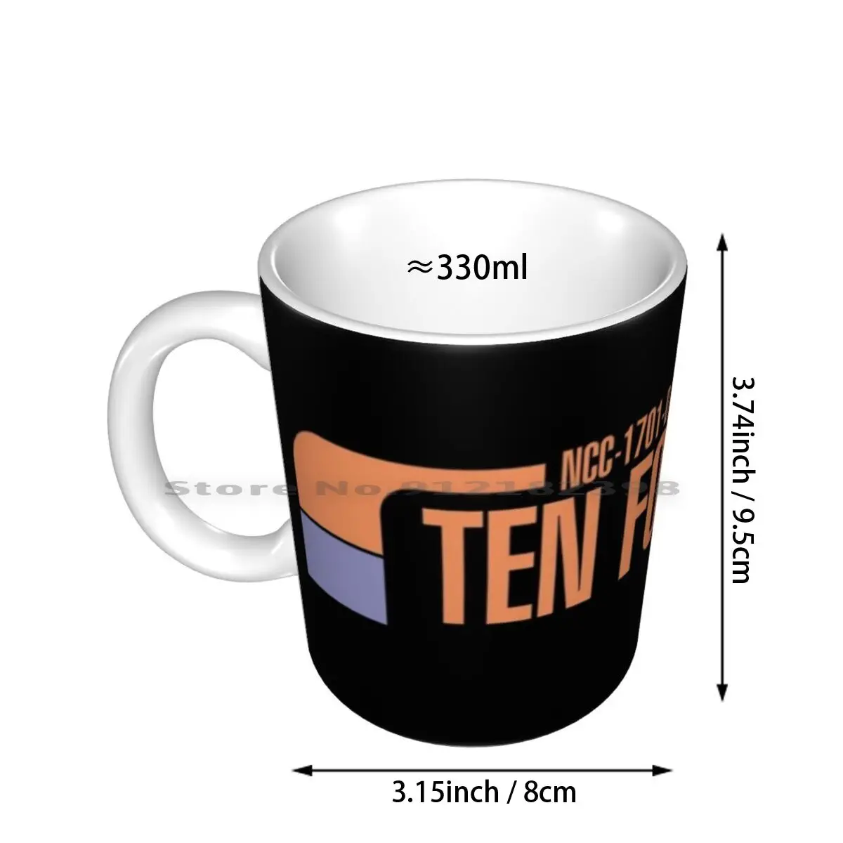 Ten Forward Bar Crew Ncc 1701-D Ceramic Mugs Coffee Cups Milk Tea Rbpartnerprogram Sci Fi Geeky Star Film Tv Show Tvshow