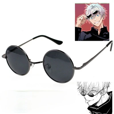 Gojo Satoru Cosplay Glasses Eyewear Jujutsu Kaisen Black Glasses Costume Black Sunglasses Cosplay Accessories Anime Props