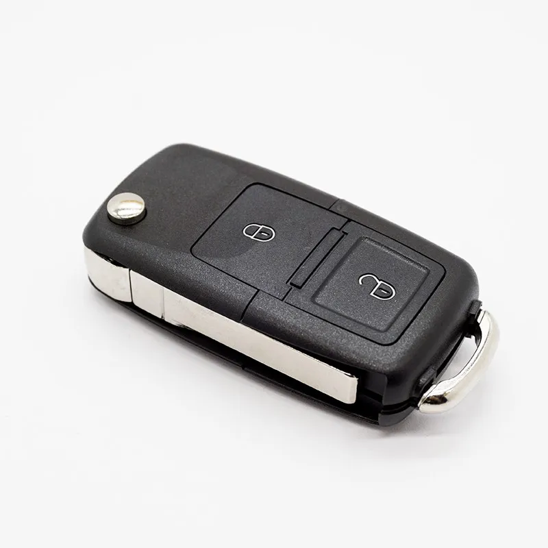Xinyuexin Folding Remote Key Shell FOB Case for VW Polo Passat B5 B6 Tiguan Golf 4 5 Seat Skoda HU66 Blade 2 Buttons