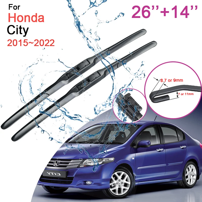 

Щетки стеклоочистителя лобового стекла для Honda City 2015 2016 2017 2018 2019 ~ 2022