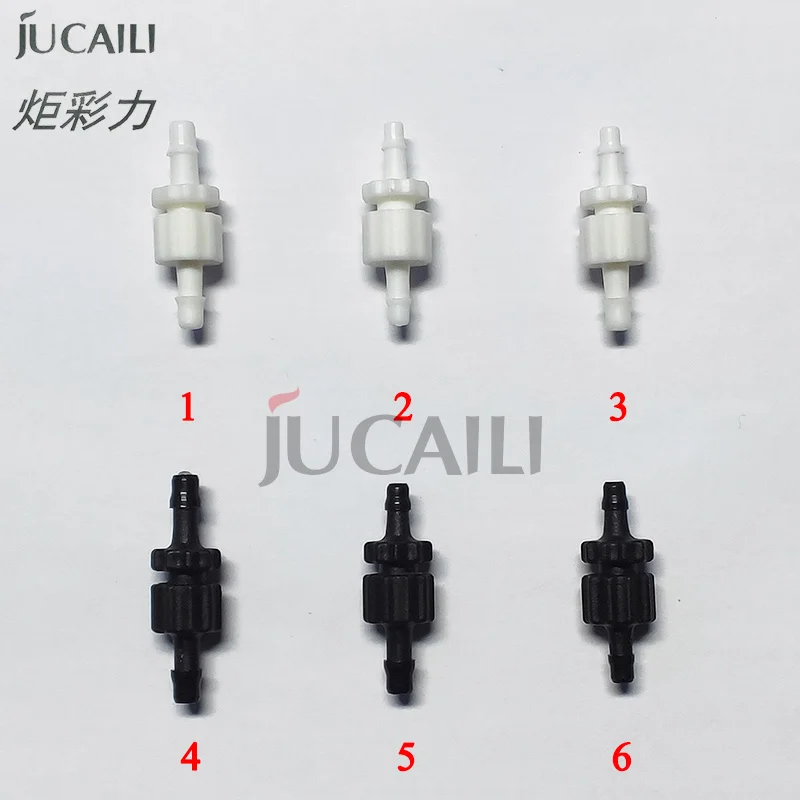 Jucaili 10pcs/lot printer Eco solvent/UV ink hose connector for Epson xp600/DX5/DX7 printhead ink tube pipe transfer connector