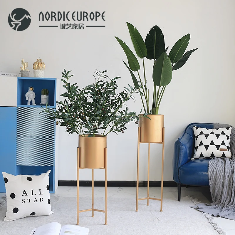 

Chengyi Nordic floor stand decoration living room indoor false green plant decoration false flower potted plant simulation plant