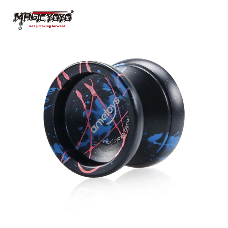 MAGICYOYO-juguete clásico de aleación de aluminio para niños, yoyo de metal profesional, T5, azul zafiro, Original