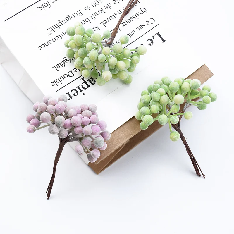 Picture 7: 6PCS Artificial Plants Cheap Vases for Home Decoration Accessories Diy Gifts Box Scrapbooking Wedding Decorative Flowers Wreaths