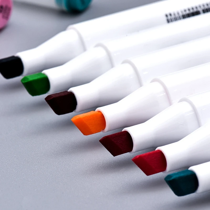 12/24/36/48/60Pcs Marker Pen-Set Aquarell Pinsel Dual Tipps Fineliner Zeichnung Stifte für Erwachsene Kinder Färbung Skizzieren