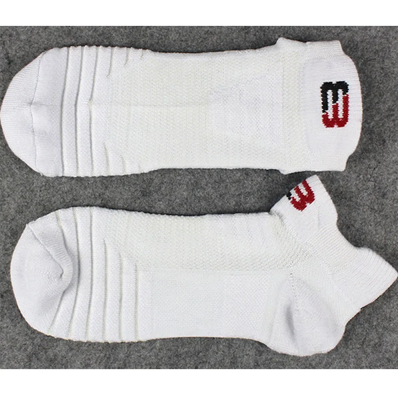 Low Tube Sport Socks Men Women Thick Terry Cotton Cushioned Breathable Cycling Basketball Run Athletic Socks Large EU45 46 48