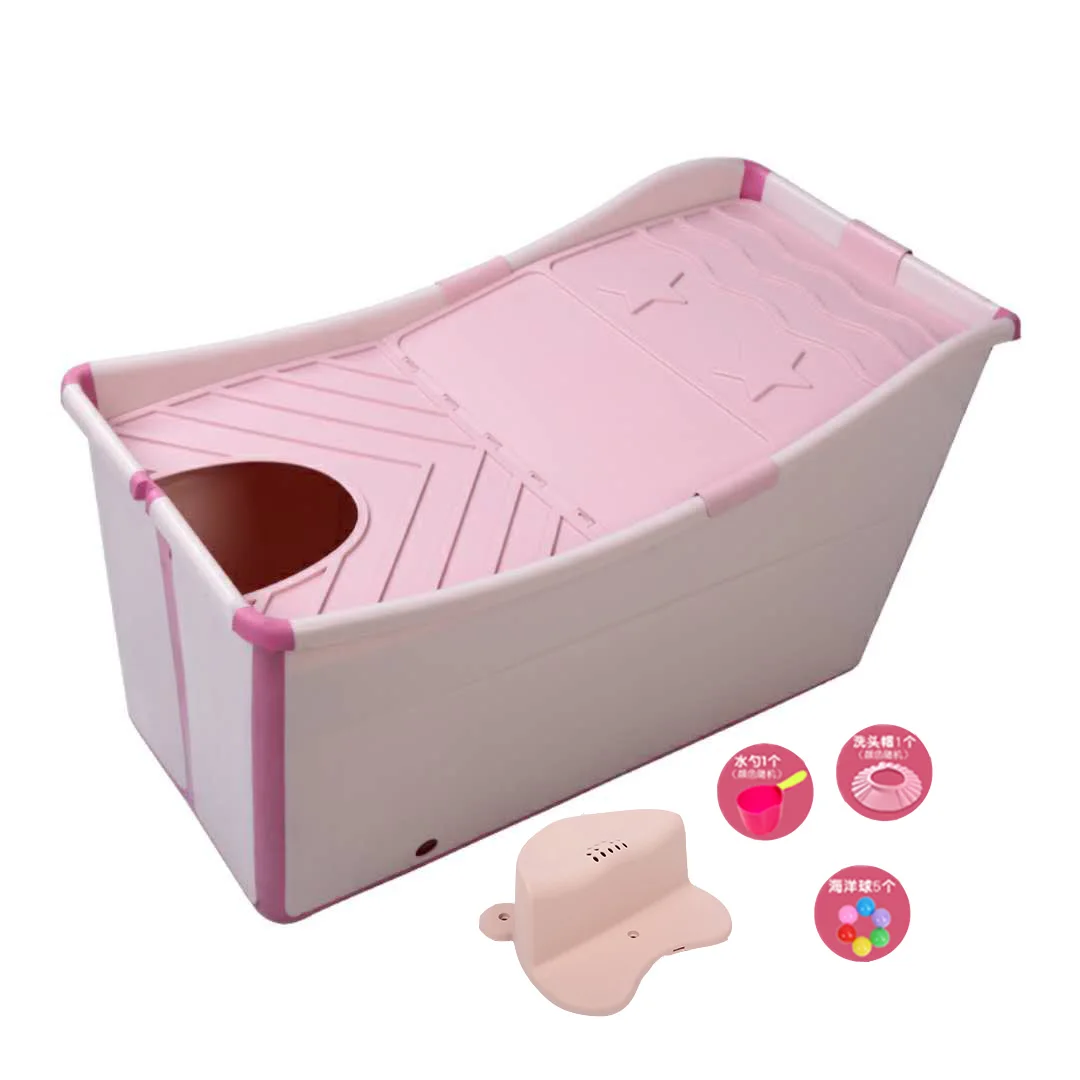 baby tubs  bucket double bath bucket folding up heat preservation tub sitting folding baby swimming adult bath bucket bath