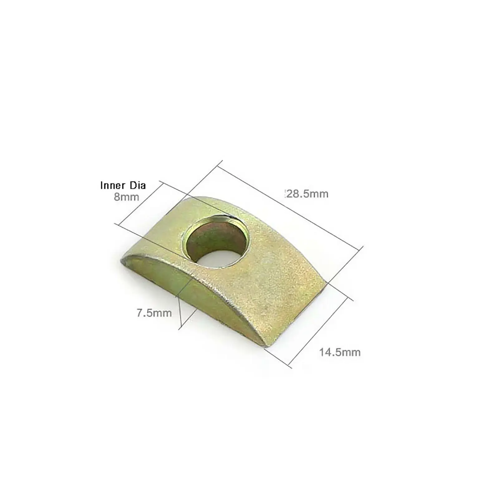 Half Moon/Crescent Nut Washers For Bunk Bed Cots Furniture Connecting Screws Assembly Fittings Color Zinc Plating M8