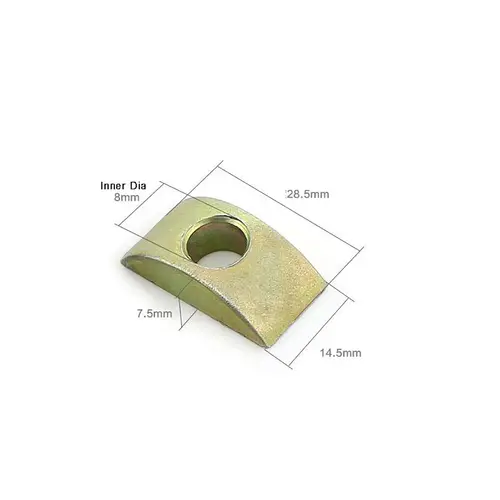 Imagen 2 del producto Arandelas de media luna/media luna para literas y cunas, tornillos de conexión para muebles, accesorios de montaje, chapado en Zinc de Color M8