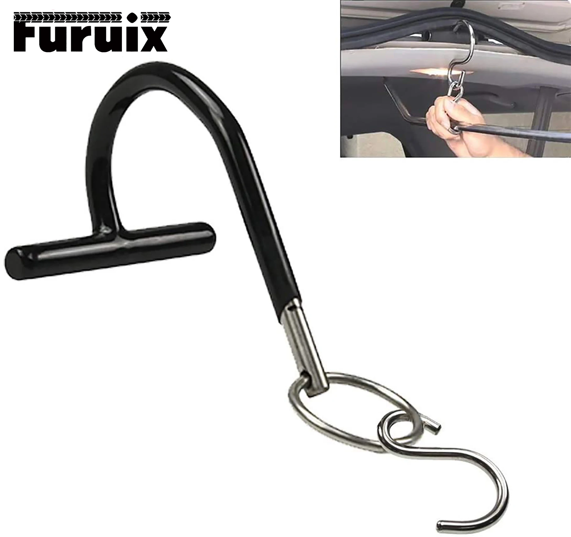 

Paintless Dent Removal Tools Hail Rod Hanger W/S-Hook T-Lever Holder Tool Paintless Dent Repair Tools Leverage Tool