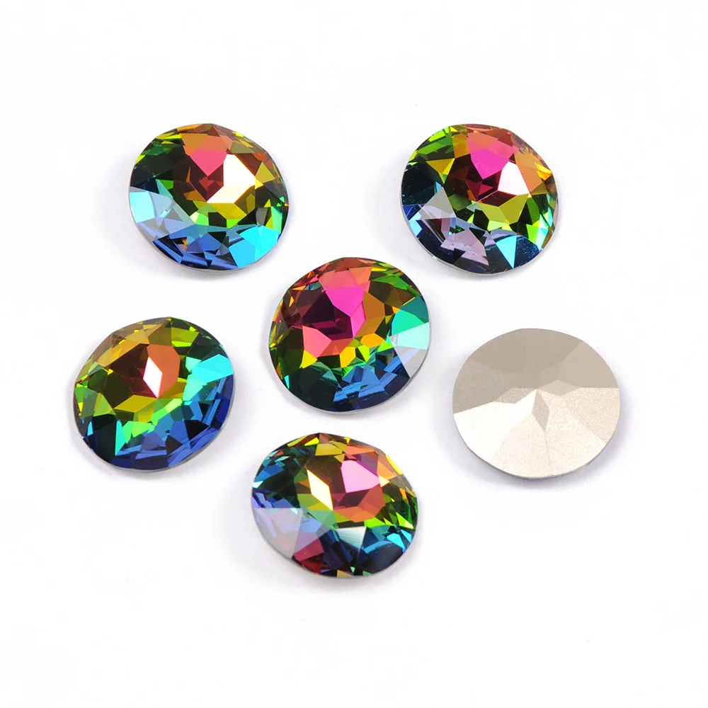 YANRUO 1201 Runde 27mm Phantasie Steine Nähen Steine Und Kristalle DIY Schmuck Handwerk Große Strass Diamant Helle Für Kleidung – Detail 16