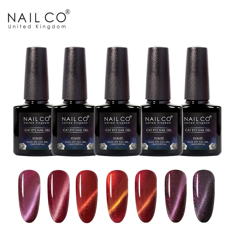 NAILCO 10ML Mắt Mèo Gel Ba Lan Series 46 Màu Galaxy Móng Tay Nghệ Thuật Từ Móng Gel Cho Móng Tay Thiết Kế Bán thường Trực Laqucer