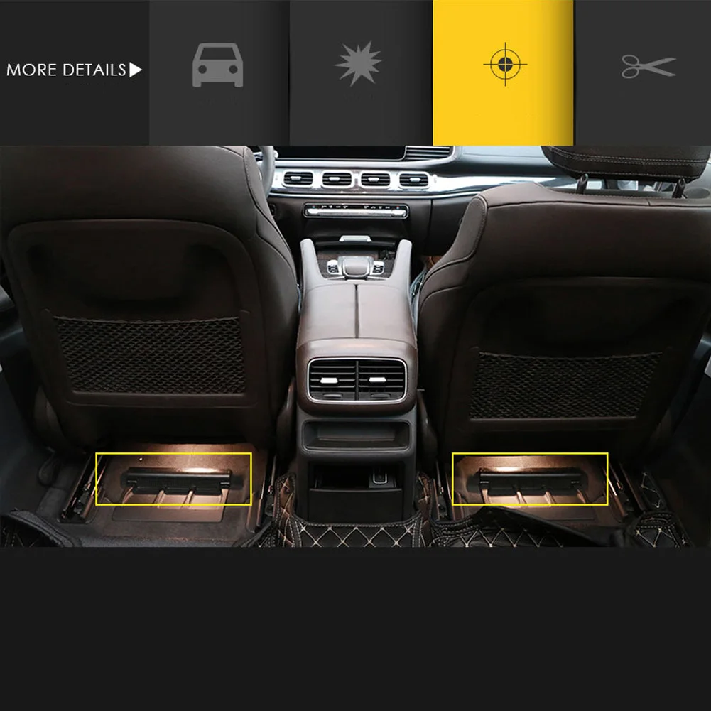 For Mercedes Benz GLE Class W167 V167 GLE350 GLE450 2020+ Car Under Seat Air Conditioning Vent Protective Cover Trim Accessories