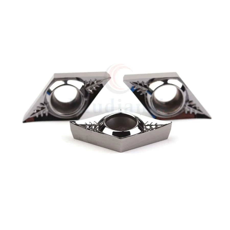 10 pz DCGT11T302-AK H01 DCGT11T304-AK H01 DCGT11T308-AK H01 tornio CNC utensili fresatura inserti in metallo duro per la lavorazione di alluminu