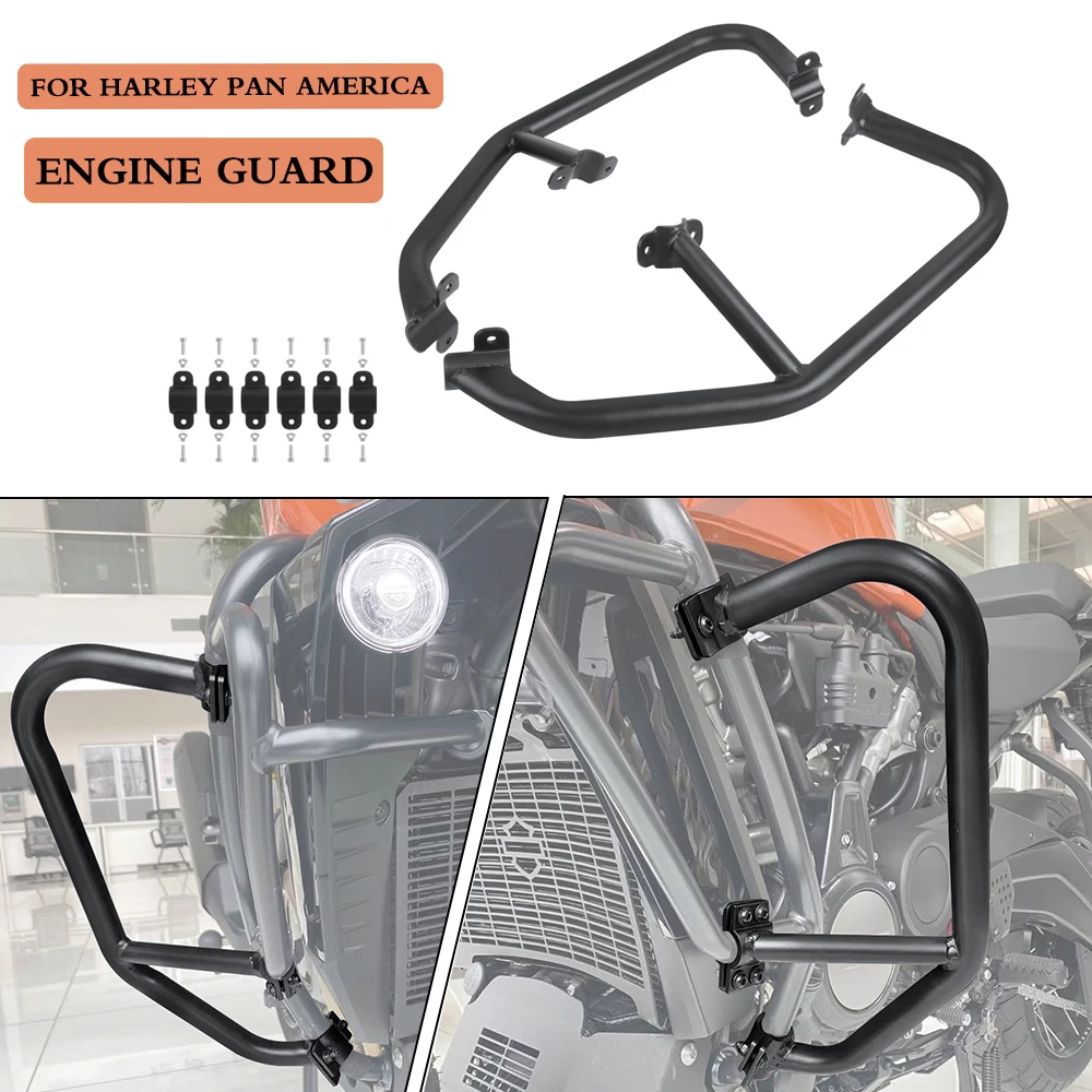 

Compatible With Harley PAN AMERICA 1250 RA1250 S ADV PA1250 2021-2023 2022 Engine Guard Crash Bar Bumper Stunt Cage Protector