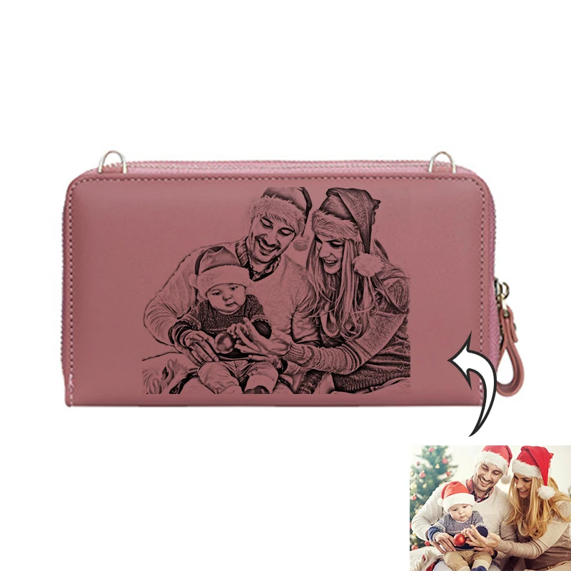 Custom Picture Name Wallet New Women Long Messenger Bags Phone Pocket Female Quality Women Wallet Fashion Small Bags For Girl