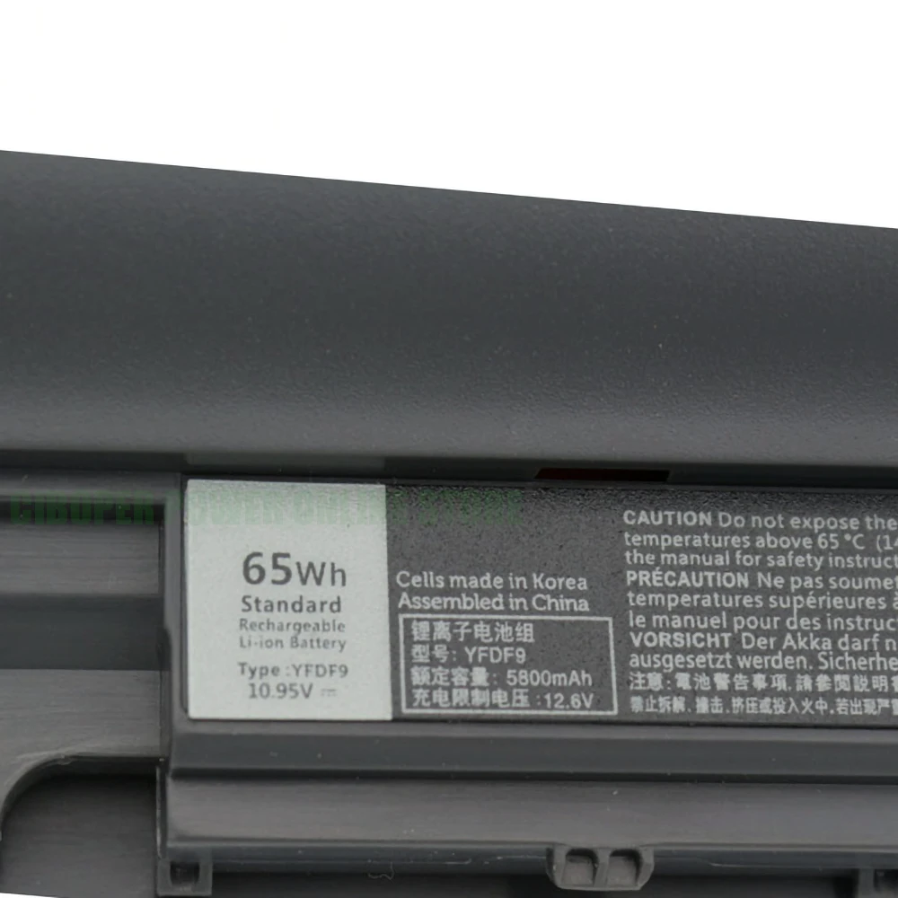 CP New Laptop Battery YFDF9 10.95V 65Wh For Vostro V131 Gen 2 Latitude 3340 3350 Series YFOF9 HGJW8 VDYR8 7WV3V H4PJP 5MTD8