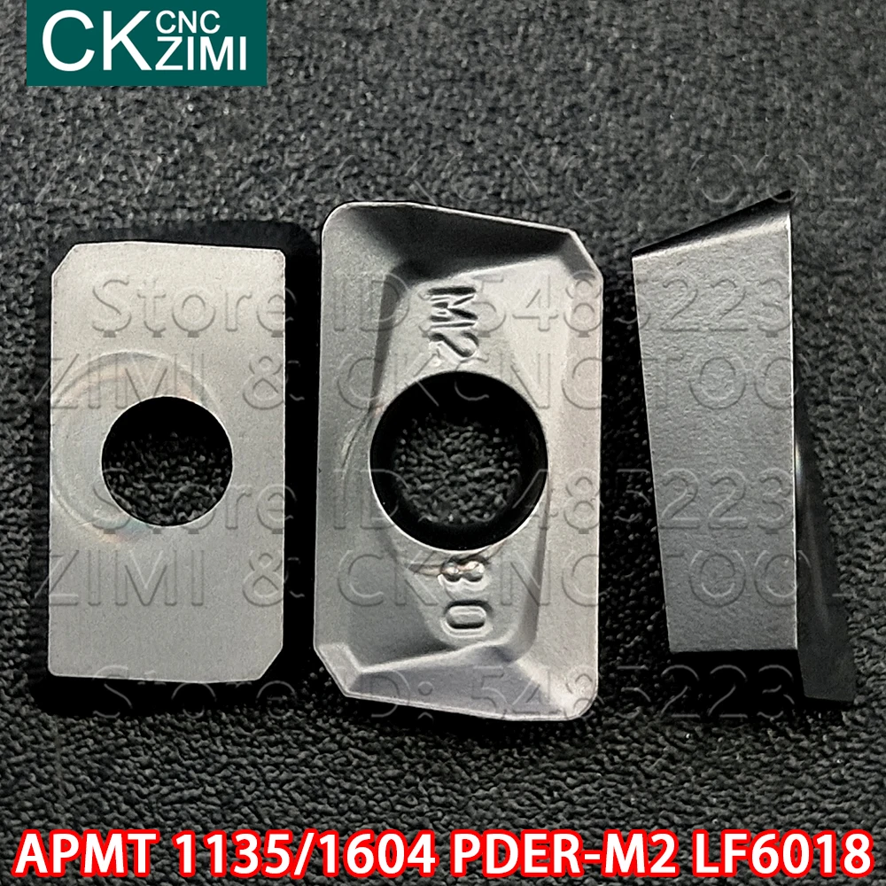 APMT1135PDER-M2 LF6018 APMT1604PDER-M2 LF6018 CNCคาร์ไบด์แทรกเครื่องกลึงโลหะเครื่องจักรกลเครื่องมือAPMTสำหรับสแตนเลส