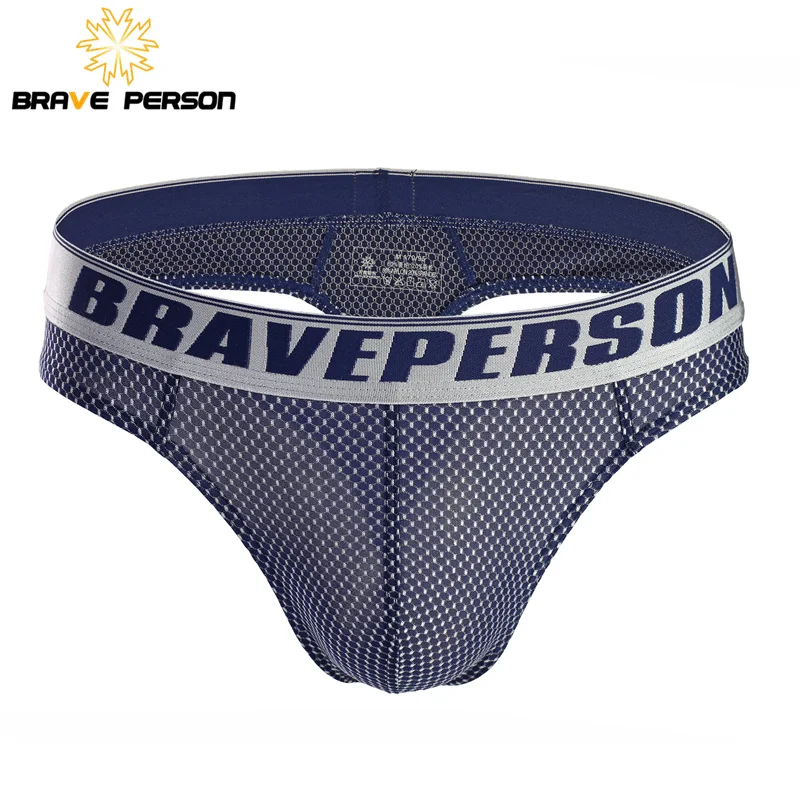 BRAVE PERSON Sexy Underwear Men Briefs Male Panties Breathable Low-waist Bikini Briefs Size S-XL Underpants for Man