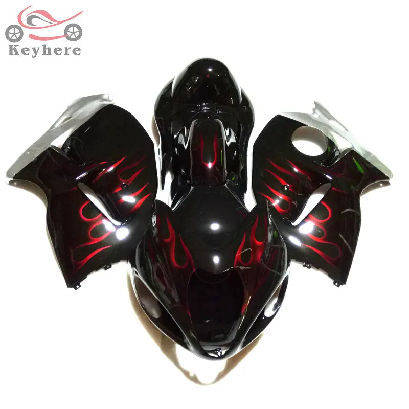 

Комплект обтекателей для Suzuki 1996 1997 1998 1999 GSX 1300R GSXR1300 с красным пламенем, Обтекатели для ремонта кузова мотоцикла