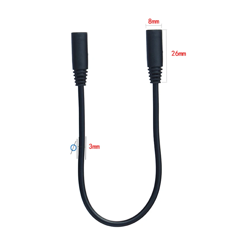 4 polak Stereo 2.5mm żeńskie do 2.5mm żeński adapter Audio kabel 20CM