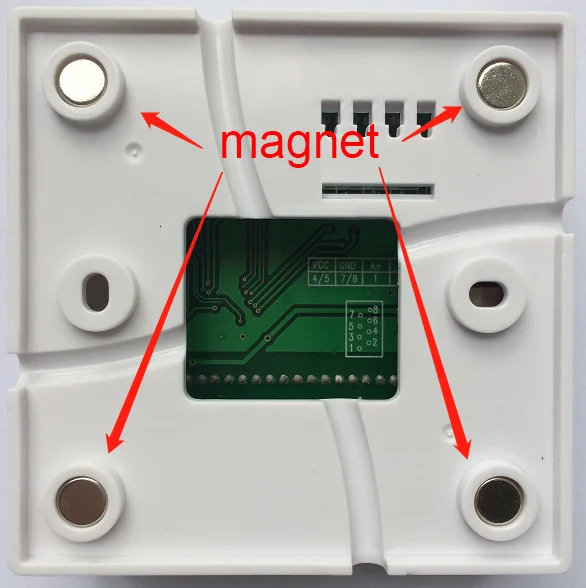 RS485 Modbus 4-20mA 0-5V Выходной датчик температуры и влажности передатчик с ЖК-дисплеем, 86 мм настенный монтаж