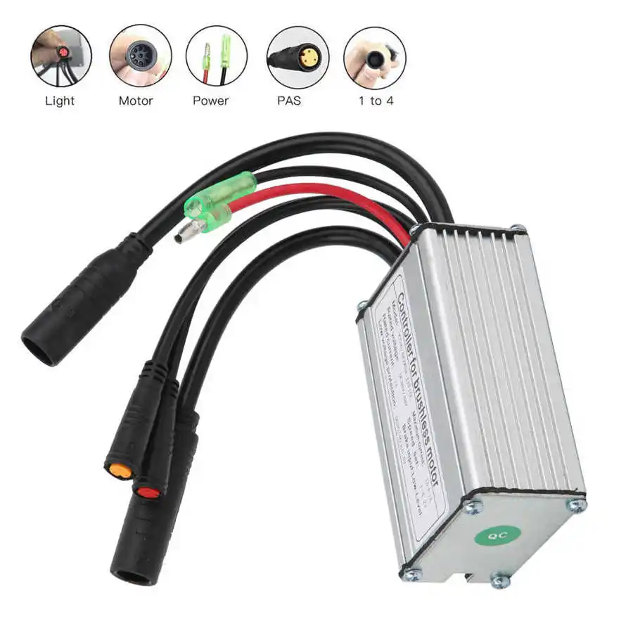 36V/48V 9 Tube 15A/17A/22A Electric Bicycle KT Controller Waterproof Connector Controller for 36V/48V 500W/750W Brushless Motor