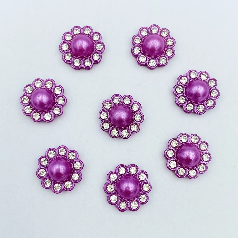 30Pcs Diy Mixed color resin flower Decoration Crafts Flatback Cabochon Scrapbooking Fit Hair Clips Embellishments Beads