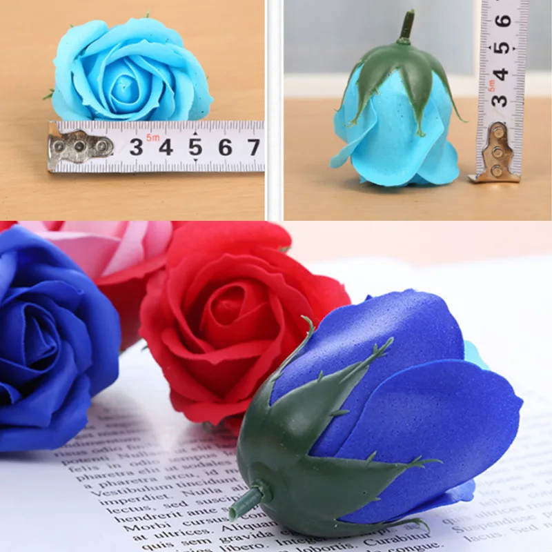 10/20 Pieces Soap Roses Heads Wedding Valentine\'s Day Present Decorative Flower Wall Diy Gifts Box Home Decor Artificial Flowers