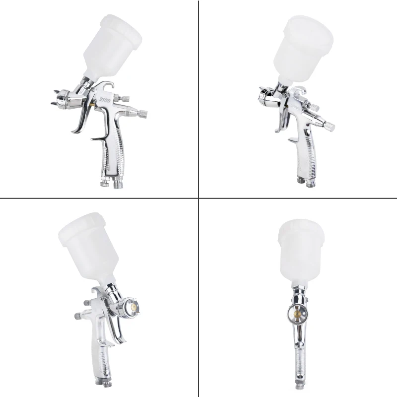 RONGPENG 1.0mm Nozzle Industrial Spray Gun R100 Airbrush For Water-based Paint Auto Car Refinish