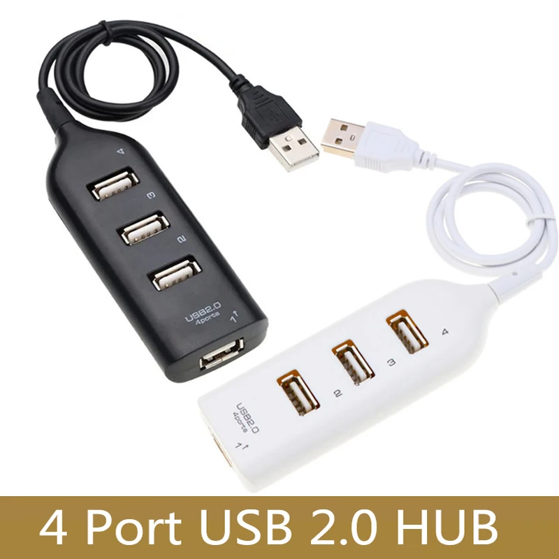 Nowy koncentrator Hi-Speed Adapter USB Hub Mini USB 2.0 4-portowy rozdzielacz do komputera Laptop Notebook Odbiornik Peryferia komputerowe Akcesoria