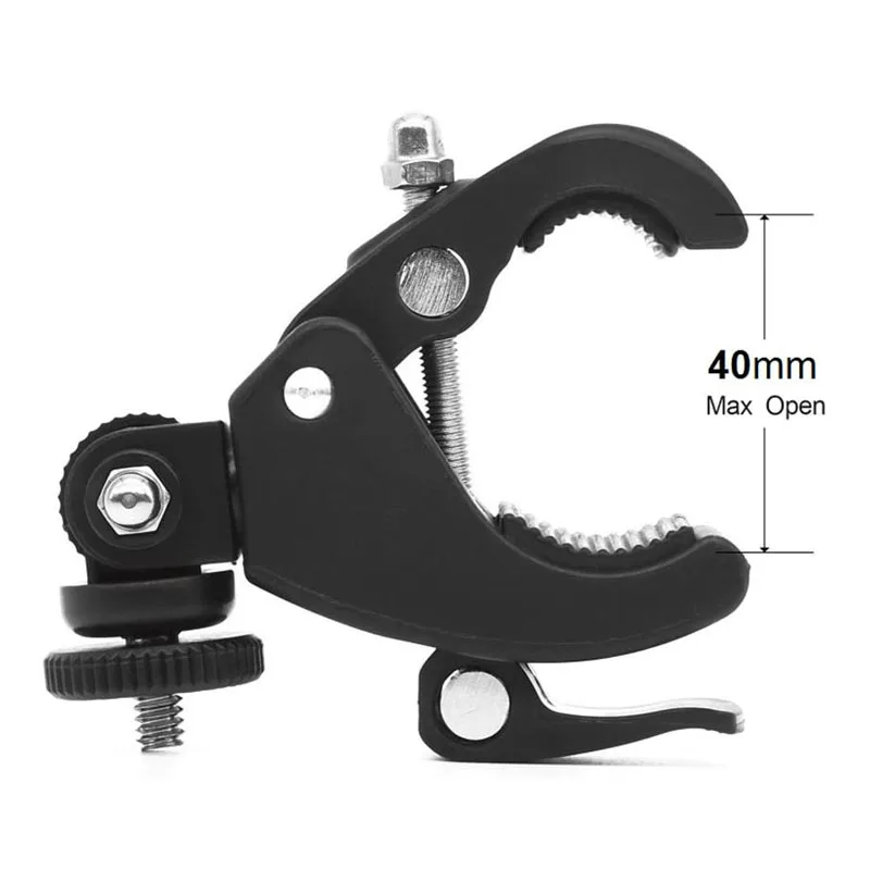 KFFTWWX for Gopro Hero 13 12 11 10 9 8 7 6 5 Black Bicycle Motorcycle Handlebar 360 Degree Tripod Mount for YI SJCAM Accessories