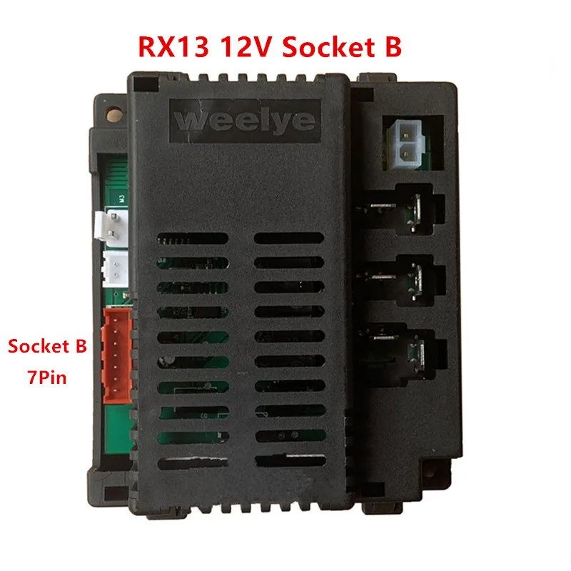Weelye RX13 2.4G Bluetooth Remote Control And Receiver For 12V 4WD Kids Ride On Toys Car With Smooth Start Function