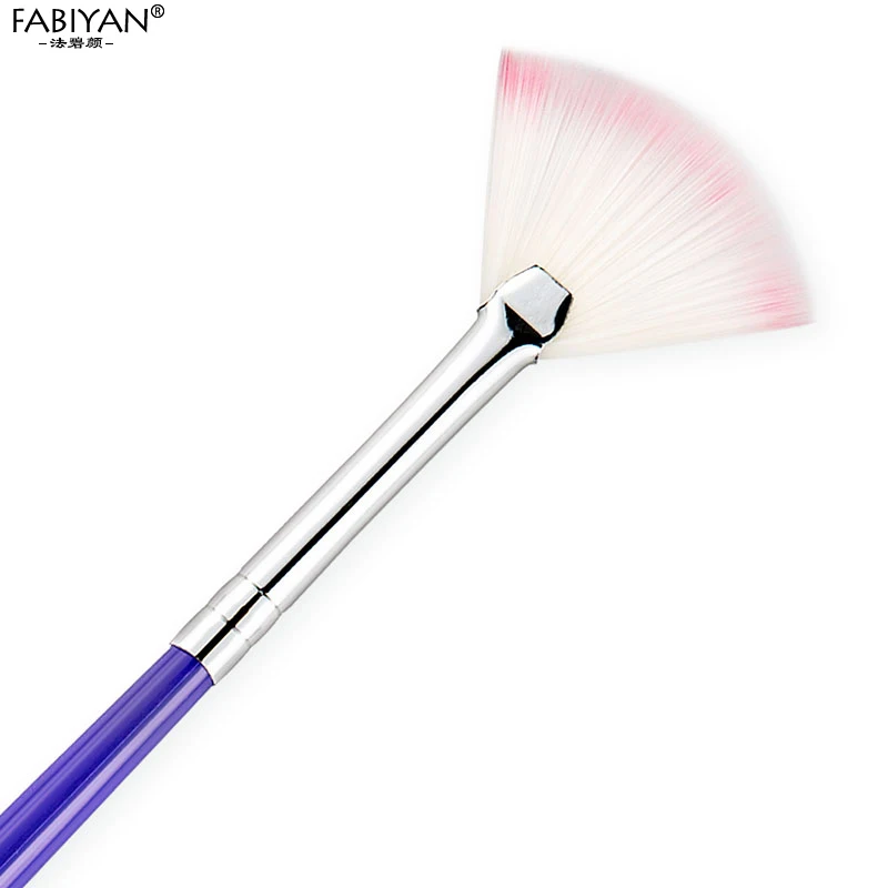 5pcs Nail Art Brush Fan Gradient Paint Draw Dust Glitter Powder Remover Clean Pen Acrylic Liner UV Gel Polish Tips Tool Manicure