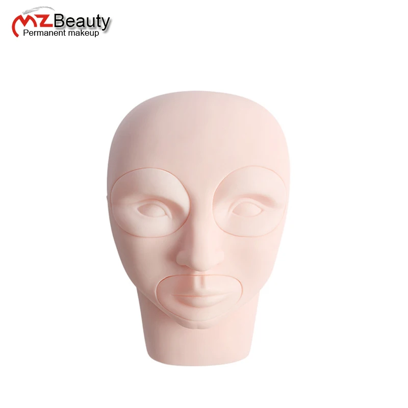 3D Microblading practice fake skin professional tattoo practice head Skin Mannequin Head With Inserts Cosmetic tattoo supplies