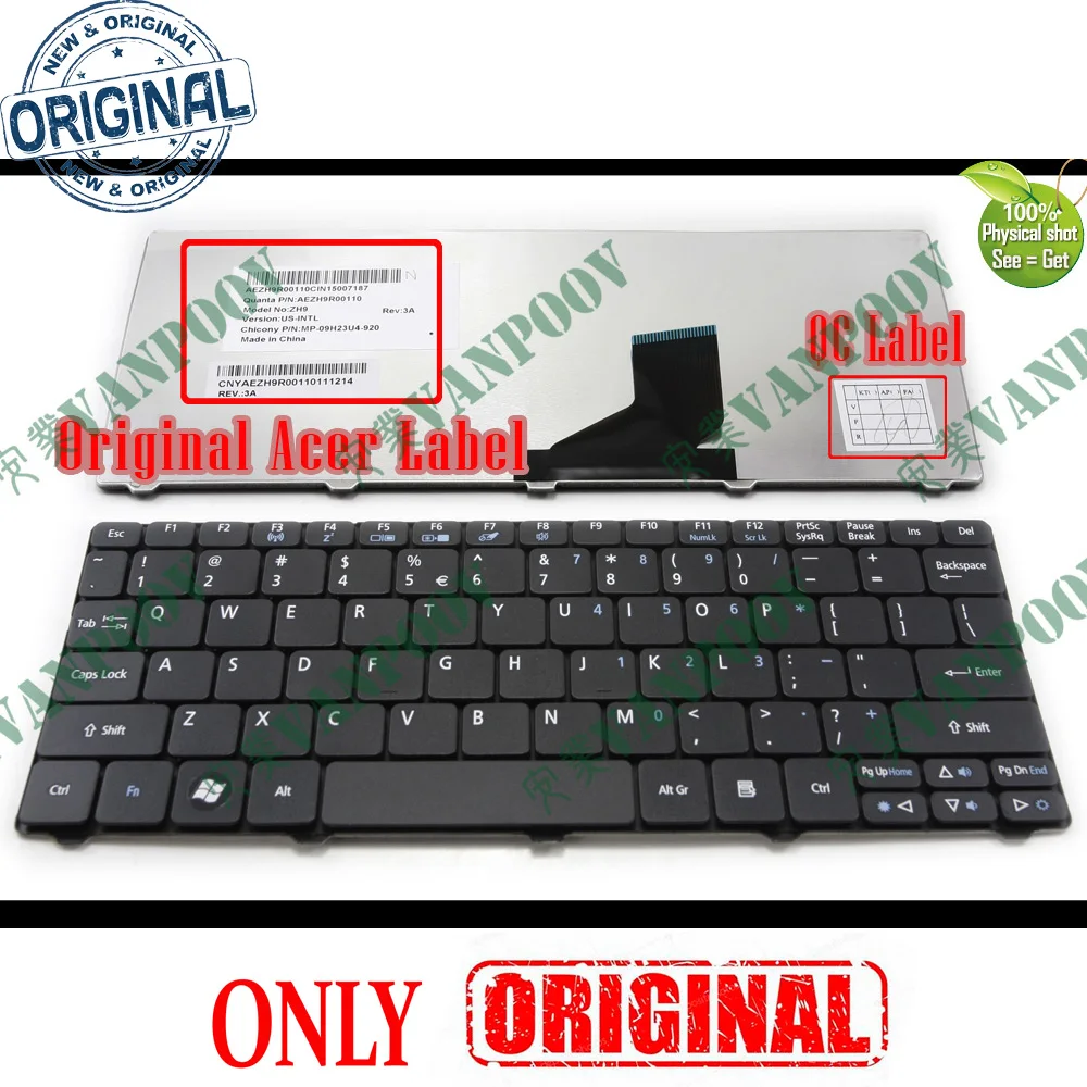 Новая клавиатура для ноутбука Acer Aspire One 521 522 533 D255 D255E D257 D260 D270 NAV70 PAV01 PAV70 ZH9 AO521 AO522 AO533 AOD255