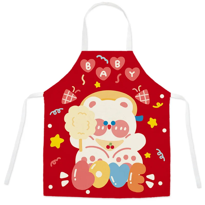 New Christmas Apron Apparel Supplies Parent-child Set Children\'s Clothes Women\'s Pollution-proof and Water-proof Accessories