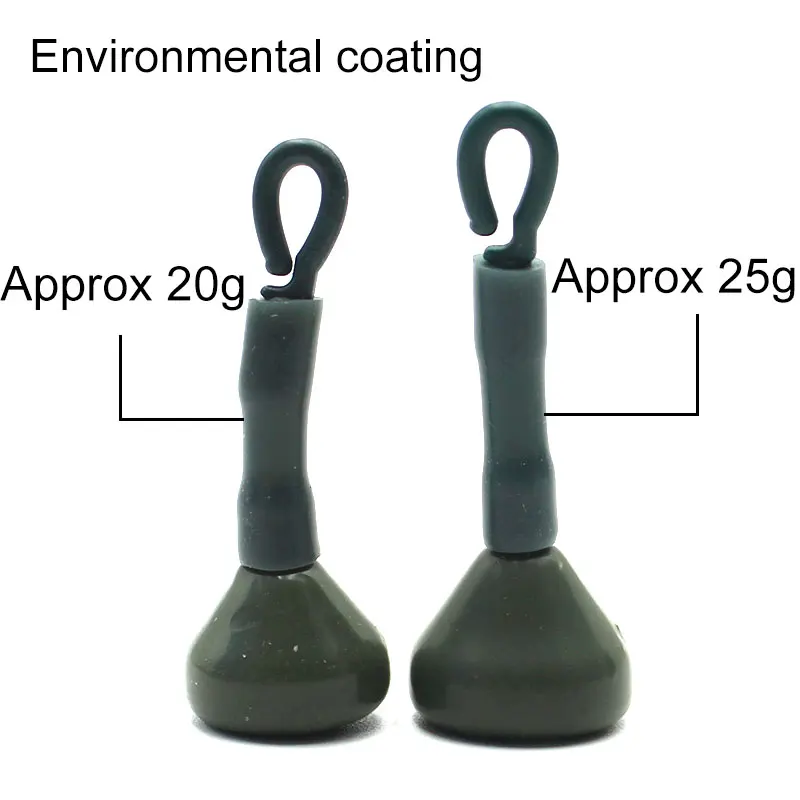 2PCS Carp Fishing Tools Back Lead Clip Sinkers Weight Accessories Environmenal Coating Sinking Quickly Carp Fishing Tackle